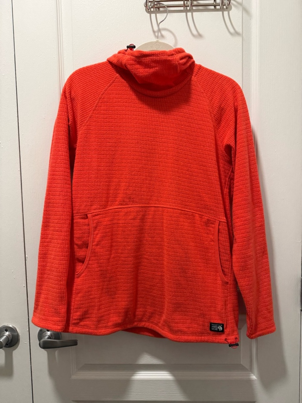 Mountain Hardwear Women’s Red Summit Grid Fleece Hooded Pullover Medium